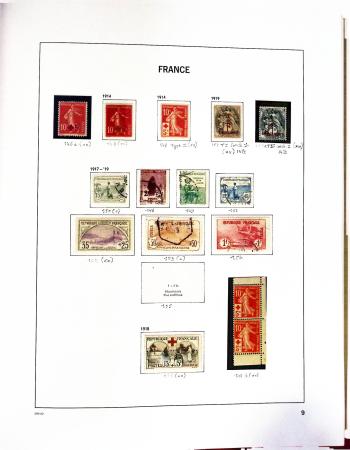 1849-2007, Collection en albums Davo avec des neufs,
