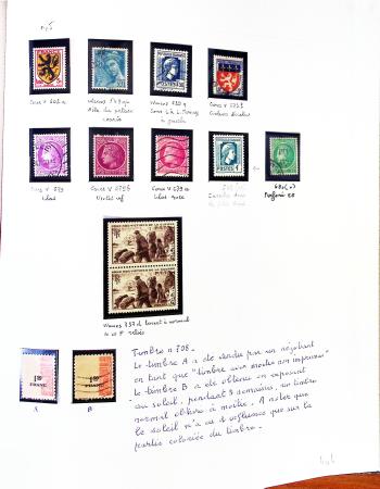 1849-2007, Collection en albums Davo avec des neufs,