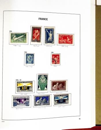 1849-2007, Collection en albums Davo avec des neufs,