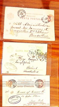 1879-1950, une boite de lettres de ROUMANIE, dont mandats,