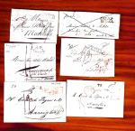 1770-1851, Lot de lettres d'entrée et de marque de