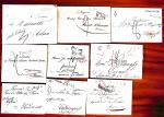 1770-1851, Lot de lettres d'entrée et de marque de