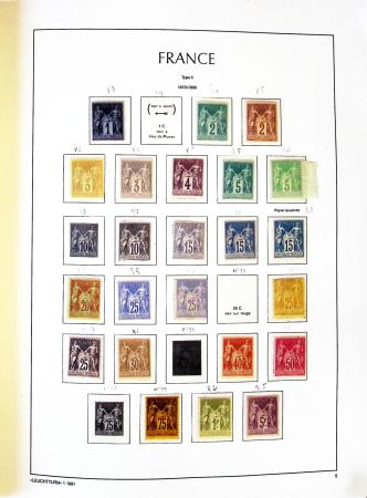 1876-2022, Collection de France en 21 classeurs Leuchtturm