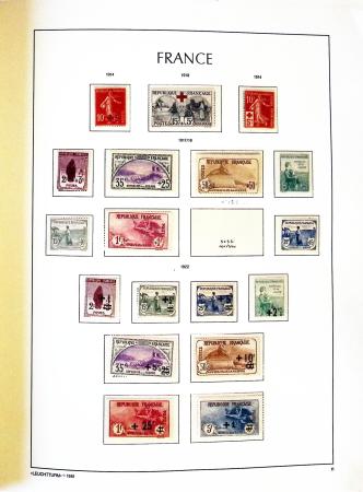 1876-2022, Collection de France en 21 classeurs Leuchtturm