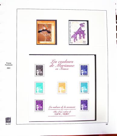 1849-2013, Collection de France en 13 classeurs neufs