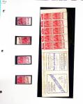 1910-50env. Lot hétéroclite avec une chemise de carnets