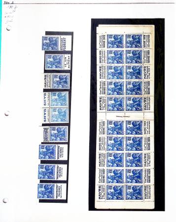 1910-50env. Lot hétéroclite avec une chemise de carnets