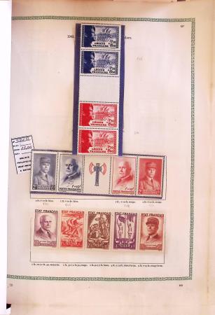 1849-1998, Collection débutant par des oblitérés puis