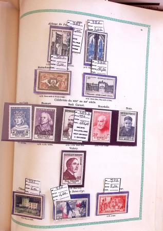 1849-1998, Collection débutant par des oblitérés puis