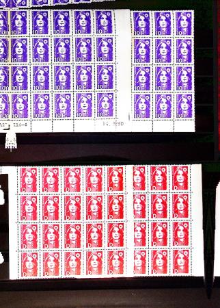 1952-1992, Lot de France neuf pour faciale, en quantité