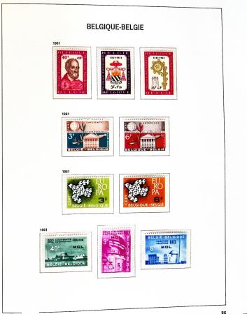 1849-2020, Extensive collection of Belgium in 11 Davo