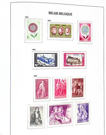 1849-2020, Extensive collection of Belgium in 11 Davo