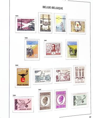 1849-2020, Extensive collection of Belgium in 11 Davo