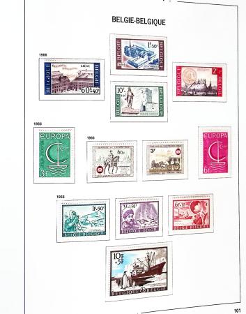 1849-2020, Extensive collection of Belgium in 11 Davo