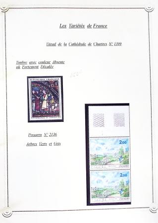 1920-2005 Collection de timbres avec variétés de couleurs,