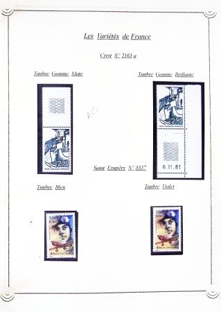 1920-2005 Collection de timbres avec variétés de couleurs,