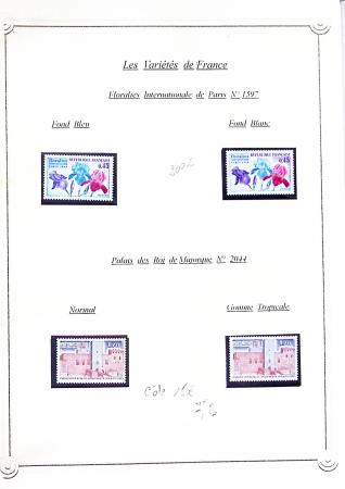 1920-2005 Collection de timbres avec variétés de couleurs,