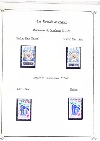 1920-2005 Collection de timbres avec variétés de couleurs,