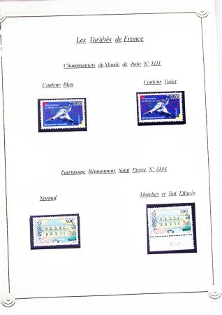 1920-2005 Collection de timbres avec variétés de couleurs,