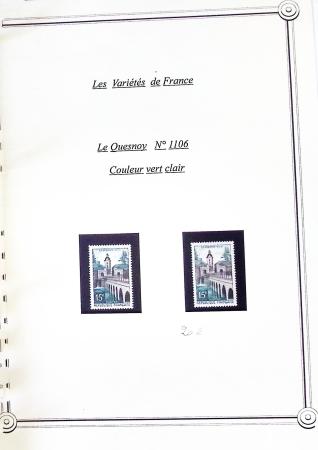 1920-2005 Collection de timbres avec variétés de couleurs,