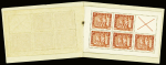 Lot de 5 CARNETS d'INDOCHINE : N°131b, 132a (x3), plus