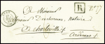N°36 + 37 OBL étoile muette + CAD "Paris Pl. de la