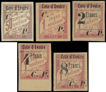 COLIS POSTAUX N°8/12 la série, neuf *, TB