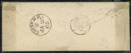 N°23 obl. càd T15 MENTON 22/1/65 s. Env., arr. EDINBURGH 25/1, Superbe
