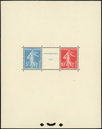 N°241/42 Expo Strasbourg, BF N°2, neuf **, inf. éclat de gomme hors timbres, TB