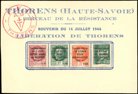 THORENS N°5/8 la série avec textes patriotiques sur