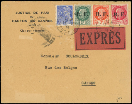 CANNES N°21, 22 et 24, 2f., 2f40 et 3f. T II + N°546