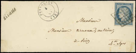 N°4 obl. GRILLE s. Env., càd T15 PEYROLLES 4/7/51 et