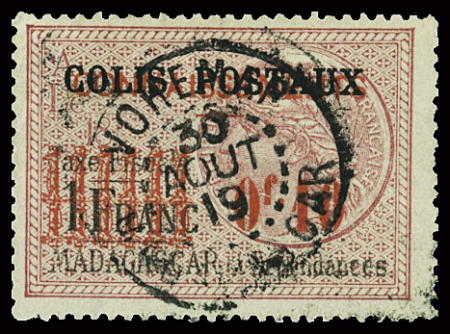 COLIS POSTAUX N°2 10c, obl, TB