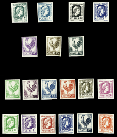 N°630/648 série d'Alger, non-dentelée, neuf **, TB