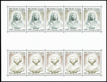 MONACO BF n°9a de 1974 de Monaco, variété sans inscription