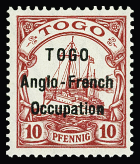 N°34 10pf rouge, neuf **, TB