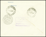 Argentine n°281, 4 pièces + 310 + PA1 + PA2 obl CAD "Via aerea Buenos Aires" (2 sept 29) sur env entier postal n°283 recommandée avec signature