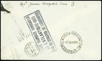 N°199 + 261 obl Paris Gare d'Austerlitz (9.5.30) sur lettre pour Buenos Aires avec signature de Mermoz, arrivée au recto 14 mai (Muller n°260)