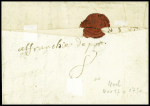 MP "Aubusson" (L n°2 + paraphe de franchise (L4 - 1762) + mention manuscrite "En diligence", ind 13 et ind 18. TB
