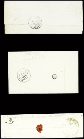 37 lettres d'Aubusson dont 3 avec MP "P 22 P Aubusson" (ind 13 chaque)