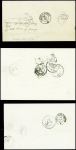 37 lettres d'Aubusson dont 3 avec MP "P 22 P Aubusson" (ind 13 chaque)