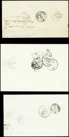37 lettres d'Aubusson dont 3 avec MP "P 22 P Aubusson" (ind 13 chaque)