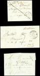 37 lettres d'Aubusson dont 3 avec MP "P 22 P Aubusson" (ind 13 chaque)