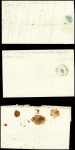 37 lettres d'Aubusson dont 3 avec MP "P 22 P Aubusson" (ind 13 chaque)