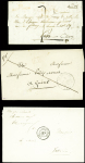 37 lettres d'Aubusson dont 3 avec MP "P 22 P Aubusson" (ind 13 chaque)