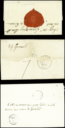 37 lettres d'Aubusson dont 3 avec MP "P 22 P Aubusson" (ind 13 chaque)