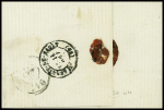 N°60 obl GC 273 + T17 Azérables (1874) sur lettre, ind 15. TB