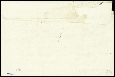 Marque manuscrite "D'Auzance" (L1 - 1780), ind 19. TB