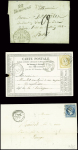 9 lettres de Bénevent dont 2 cursives "22 Bénevent" (ind 14 chaque). TB