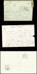 9 lettres de Bénevent dont 2 cursives "22 Bénevent" (ind 14 chaque). TB